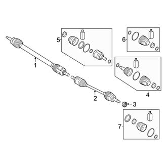 Hyundai OE - Front Suspension - Drive Axles