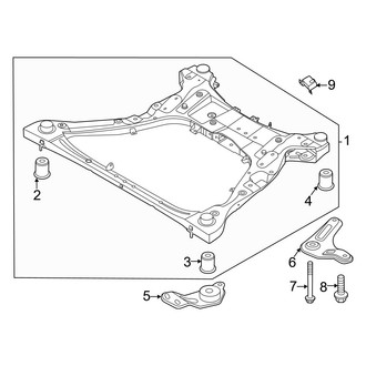 Hyundai OE - Front Suspension - Suspension Mounting (Hybrid Blue / Hybrid Limited / Hybrid SEL)