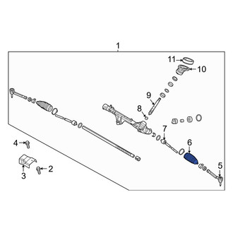 Hyundai OE - Rack and Pinion Bellows