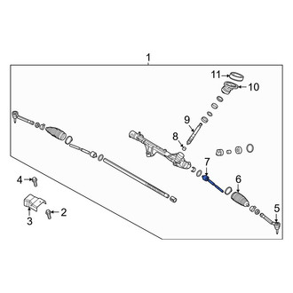 Hyundai OE - Inner Steering Tie Rod End