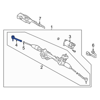 Hyundai OE - Left Outer Steering Tie Rod End