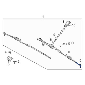 Hyundai OE - Inner Steering Tie Rod End
