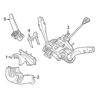 Hyundai OE - Steering Column - Shroud, Switches & Levers (Hybrid Blue / Hybrid Limited / Hybrid SEL)