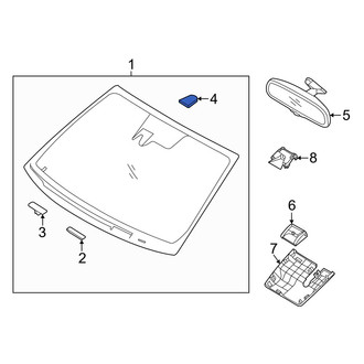 Hyundai OE - Front Interior Rear View Mirror Mounting Base
