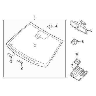 Hyundai OE - Windshield Glass