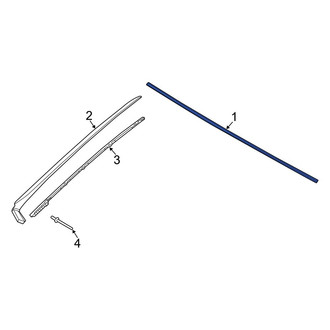 Hyundai OE - Front Center Windshield Molding