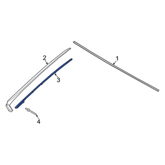 Hyundai OE - Left Windshield Molding Bracket