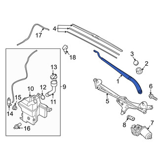 Hyundai OE - Right Wiper Arm