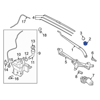 Hyundai OE - Wiper Arm Nut