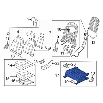 Hyundai OE - Front Left Seat Adjuster