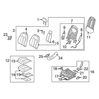 Hyundai OE - Front Left Seat Motor