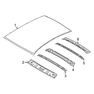 Hyundai OE - Roof & Components (Standard Roof), (Hybrid Blue / Hybrid SEL)