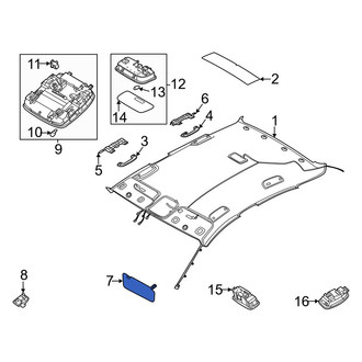 Hyundai OE - Left Sun Visor
