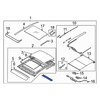 Hyundai OE - Sunroof Assembly
