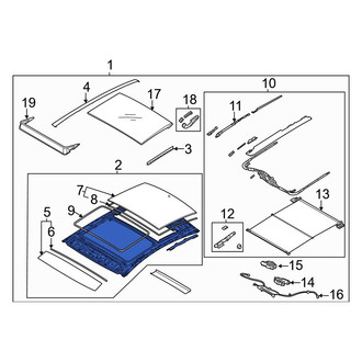 Hyundai OE - Sunroof Assembly