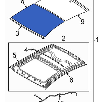 Hyundai OE - Front Sunroof Glass