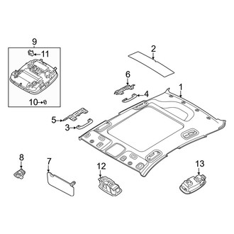 Hyundai OE - Roof - Interior Trim (Panoramic Roof, With Hybrid), (Hybrid Limited / Hybrid SEL)