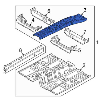 Hyundai OE - Center Floor Pan Reinforcement