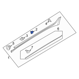 Hyundai OE - Upper Rocker Panel Molding Clip