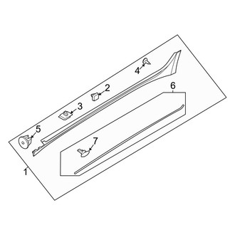 Hyundai OE - Pillars, Rocker & Floor - Exterior Trim (Hybrid Blue / Hybrid Limited / Hybrid SEL)