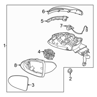 Hyundai OE - Front Door - Outside Mirrors