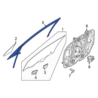 Hyundai OE - Front Left Window Channel