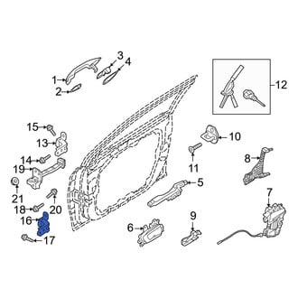 Hyundai OE - Rear Right Lower Door Hinge