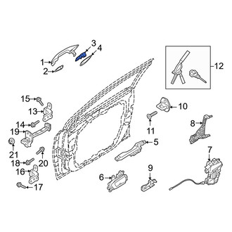 Hyundai OE - Front Right Exterior Door Handle Cover
