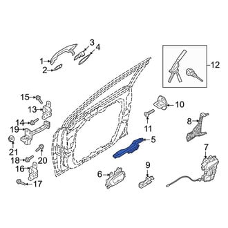 Hyundai OE - Front Left Exterior Door Handle Base
