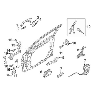 Hyundai OE - Front Door - Lock & Hardware