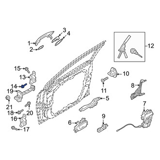 Hyundai OE - Rear Upper Outer Door Hinge Bolt