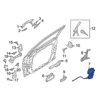Hyundai OE - Front Left Door Latch Assembly