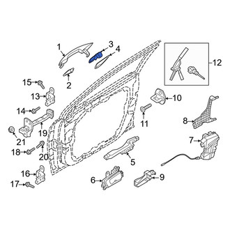Hyundai OE - Front Left Exterior Door Handle Cover