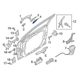 Hyundai OE - Front Left Exterior Door Handle Pad