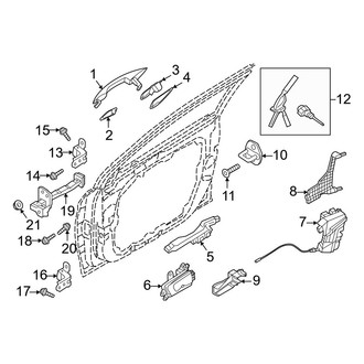 Hyundai OE - Front Door - Lock & Hardware