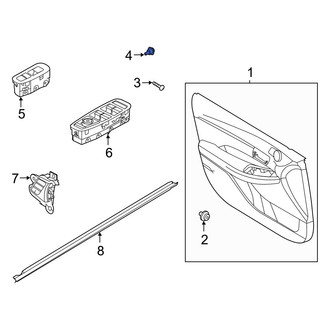 Hyundai OE - Door Interior Trim Panel Retainer
