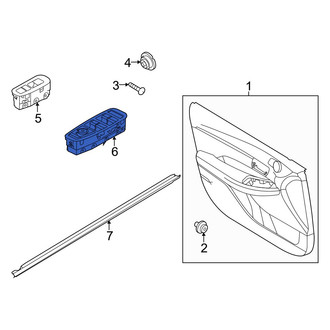 Hyundai OE - Front Left Door Window Lock-Out Switch
