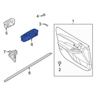 Hyundai OE - Front Left Door Mirror Switch