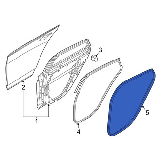 Hyundai OE - Rear Left Outer Door Seal