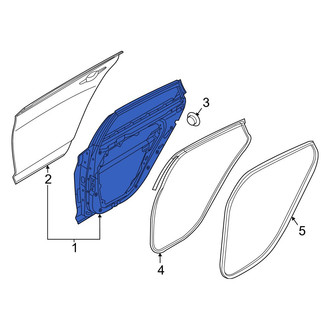 Hyundai OE - Front Left Door Shell