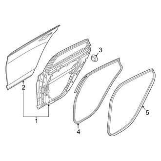 Hyundai OE - Rear Door - Door & Components