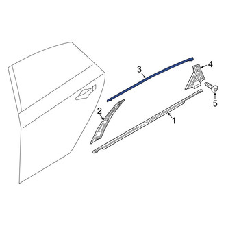 Hyundai OE - Rear Right Door Reveal Molding