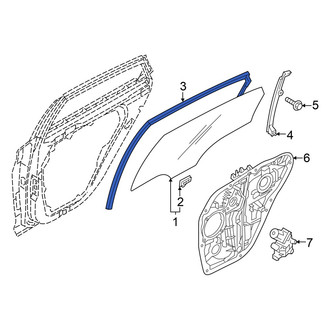 Hyundai OE - Front Left Window Channel