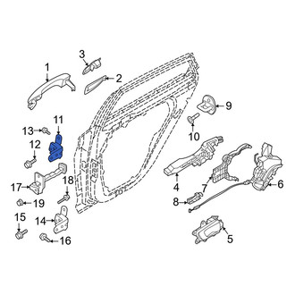 Hyundai OE - Rear Left Upper Door Hinge