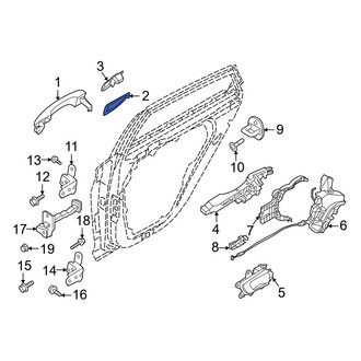 Hyundai OE - Front Left Exterior Door Handle Gasket