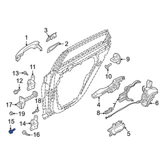 Hyundai OE - Rear Lower Outer Door Hinge Bolt