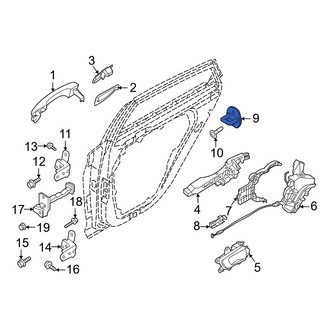 Hyundai OE - Rear Door Lock Striker Plate