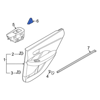 Hyundai OE - Rear Left Door Trim Molding