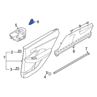 Hyundai OE - Rear Left Door Trim Molding