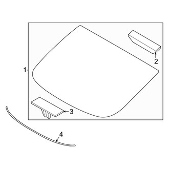 Hyundai OE - Back Glass